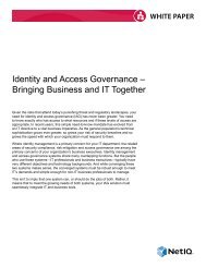 Identity and Access Governance – Bringing Business and IT Together