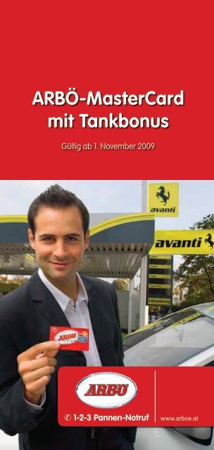 ArbÖ-Mastercard mit Tankbonus