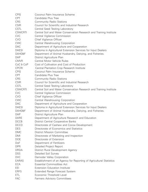 Annual Report 2009-2010 - Department of Agriculture & Co-operation