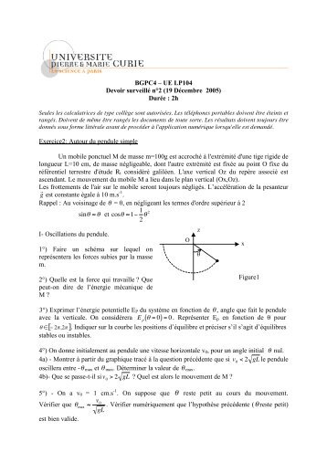 BGPC4 – UE LP104 Devoir surveillé n°2 (19 Décembre ... - L'UTES