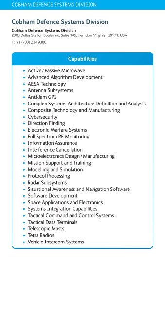 Capability Booklet - Cobham plc