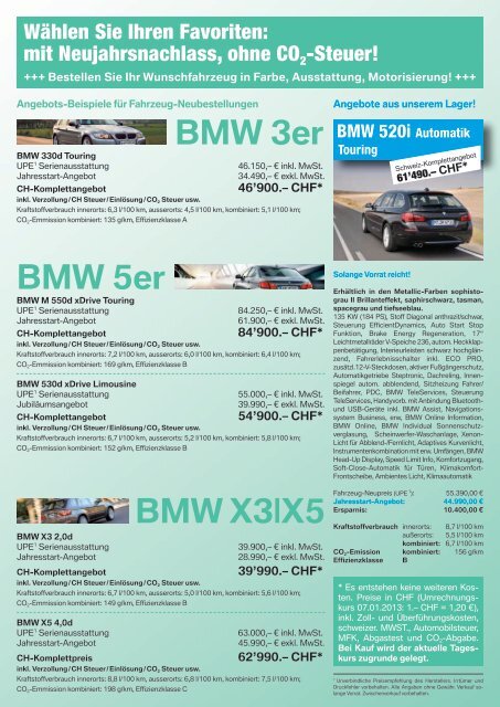 Unsere Fahrzeug-Angebote. (PDF, 1003k) - BMW Gottstein