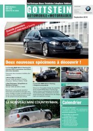 Calendrier - BMW Gottstein