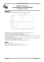 exoM2 - Chimie PC - Lycée Descartes - Tours