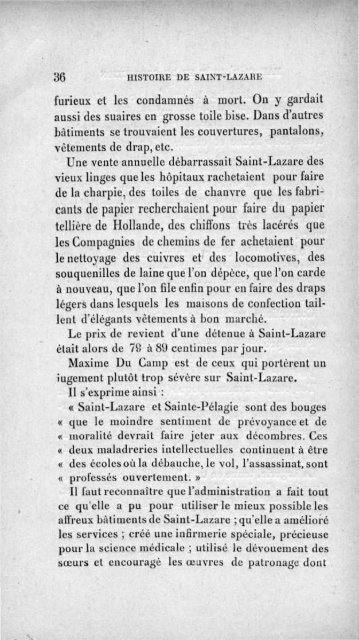 histoire de saint-lazare - Saint-Lazare as a Women's Prison: 1794 ...