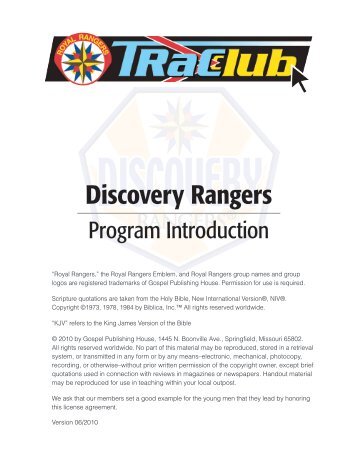 Discovery Rangers - AG Web Services
