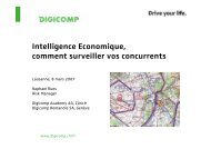 Intelligence Economique, comment surveiller vos ... - Digicomp