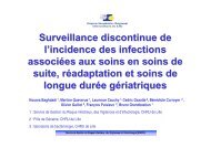 Surveillance discontinue de l'incidence des infections ... - SF2H