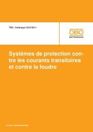 Protection contre les surtensions, parafoudre de ... - OBO Bettermann