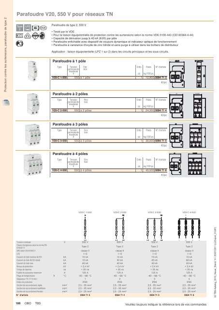 Protection contre les surtensions, parafoudre de ... - OBO Bettermann