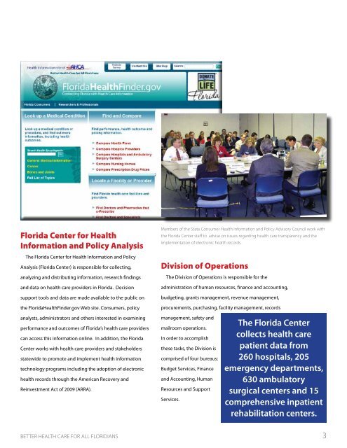 AHCA Annual Report - Agency for Health Care Administration ...