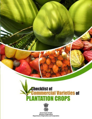 Checklist of Commercial Varieties of Plantation Crops