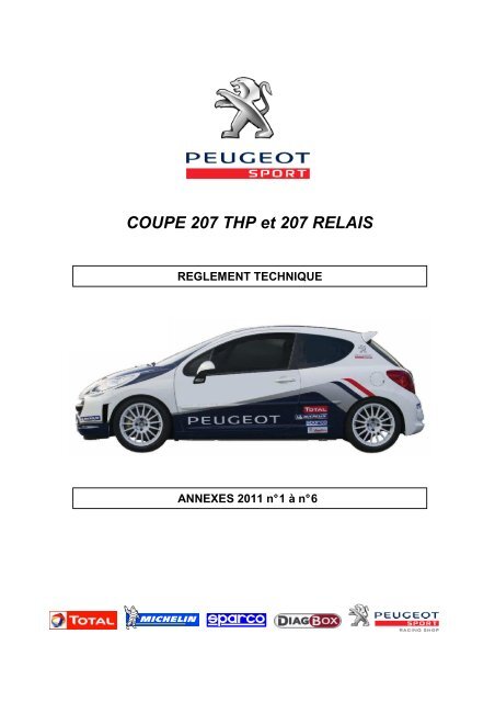 207 LW Règlement Tech. Annexes 1 à 6 - RCZ Racing Cup