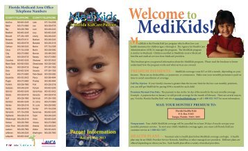 MediKids Parent Information brochure - Agency for Health Care ...
