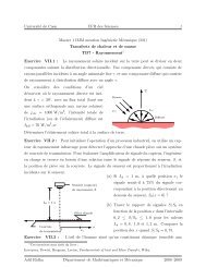 TD 7 - La Mécanique à l'Université de Caen