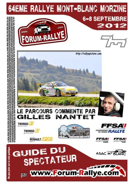 Guide du spectateur Mont-Blanc par Forum-Rallye