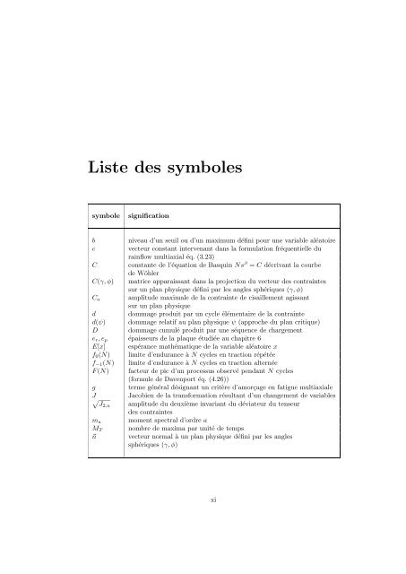 Méthodes spectrales pour une analyse en fatigue des structures ...