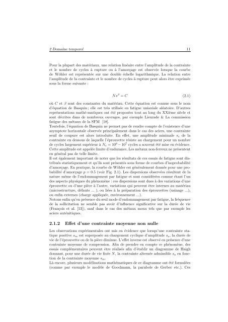 Méthodes spectrales pour une analyse en fatigue des structures ...