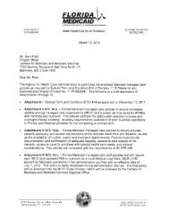 Letter to CMS - Medicaid Managed Care Policies - Agency for ...