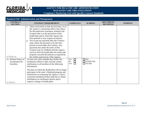 Letter to CMS - Medicaid Managed Care Policies - Agency for ...