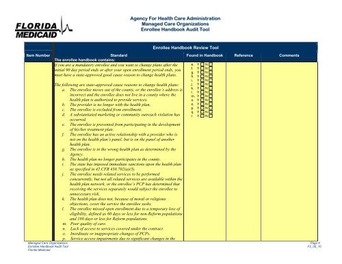 Letter to CMS - Medicaid Managed Care Policies - Agency for ...