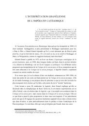 l'interprétation granélienne de l'impératif catégorique - Granel, Gérard