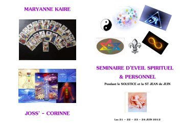 maryanne kaire joss' - corinne seminaire d'eveil spirituel & personnel