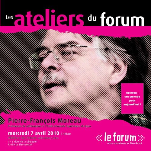 Pierre-François Moreau - Forum / Scène conventionnée de Blanc-Mesnil