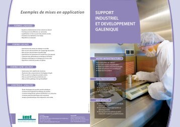 Développement galénique - IMT ATEX