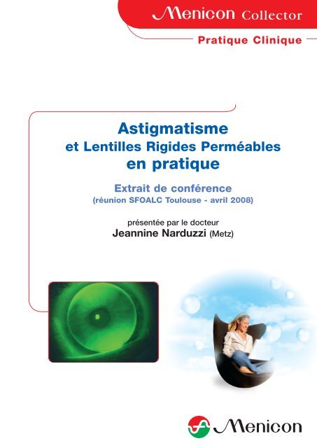L astigmatisme r siduel Menicon
