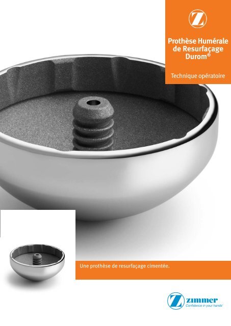 Technique opératoire pour la cupule de resurfaçage Durom - Zimmer