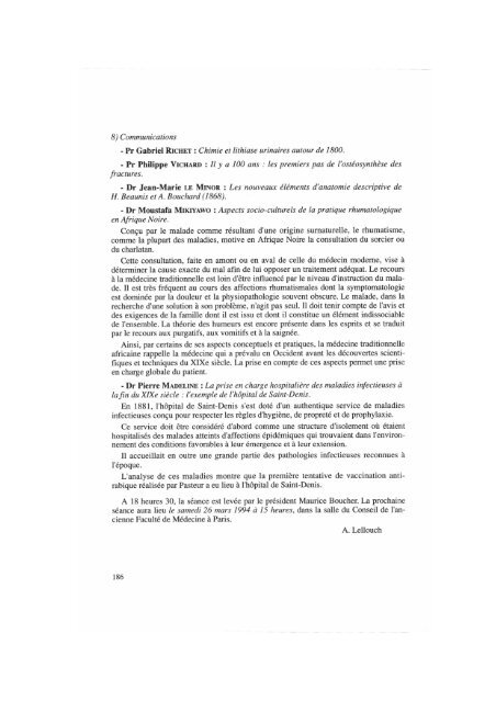 histoire sciences médicales - Bibliothèque interuniversitaire de ...