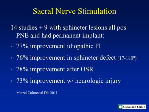 Keynote Lecture: Fecal Incontinence