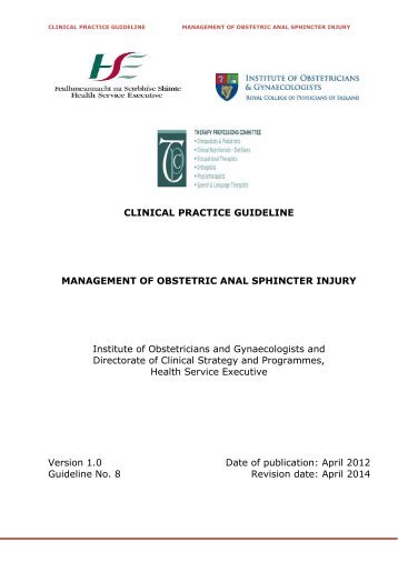 Management of obstetric anal sphincter injury - RCPI