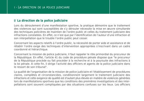 Les infractions dans les enceintes sportives - Ministère de la Justice