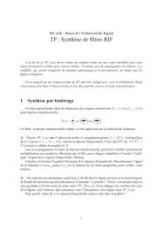 TP : Synthèse de filtres RIF