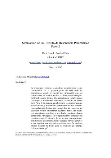 Simulacion de un circuito de resonancia parametrico Part 2