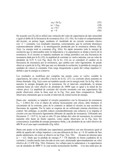 Simulacion de un circuito de resonancia parametrico