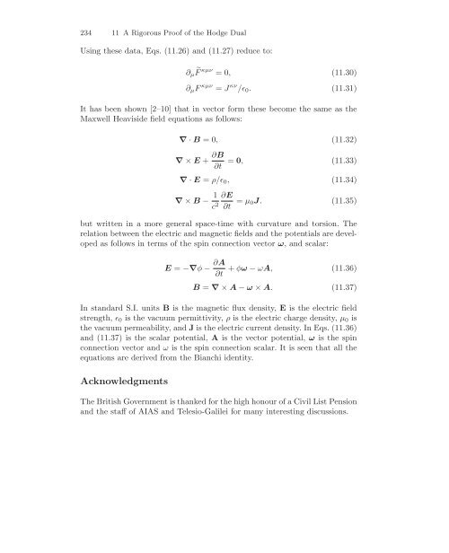 11 A Rigorous Proof of the Hodge Dual of the Bianchi Identity of ...