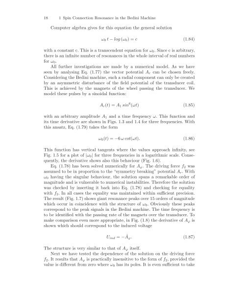 Spin Connection Resonance in the Bedini Machine - Alpha Institute ...