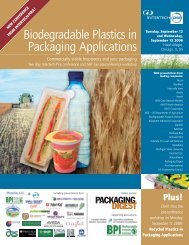 Biodegradable Plastics in Packaging Applications - Aimplas