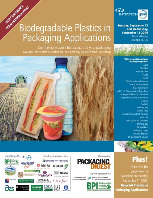 Biodegradable Plastics in Packaging Applications - Aimplas