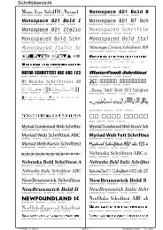 Monotype Corsiva Schrifttest AB - Werbetechnik - Limmer