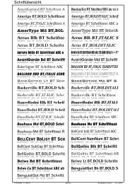 BauerBodni BT,ITALIC Schriftt - Werbetechnik - Limmer