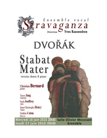 programme final Stabat Mater Dvorak - Stravaganza