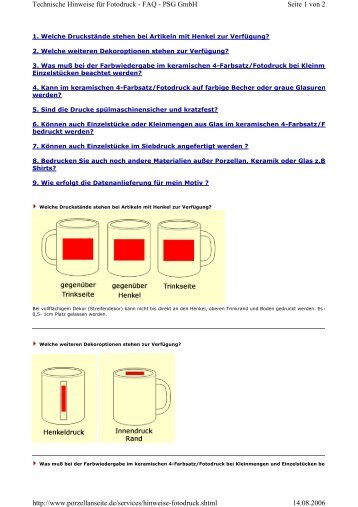 Informationen über Keramikdruck - Werbetechnik - Limmer