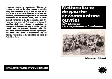 Nationalisme de gauche et communisme ouvrier - Initiative ...