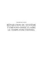 réparation du système tympano-ossiculaire le temps ... - ORL Nantes