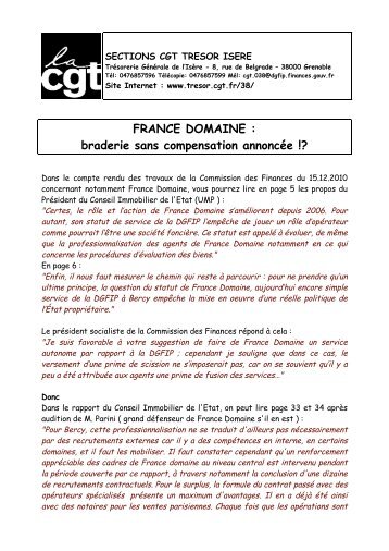France Domaines - Syndicat CGT des Finances Publiques
