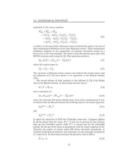 criticisms of the einstein field equation - Alpha Institute for Advanced ...